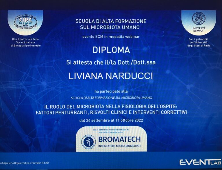 Scuola di altaformazione sul Microbiota umano